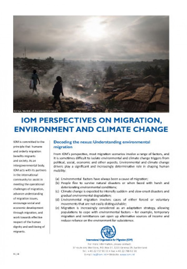 case study on climate change and migration